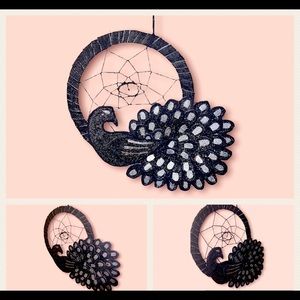 Black Peacock Dreamcatcher